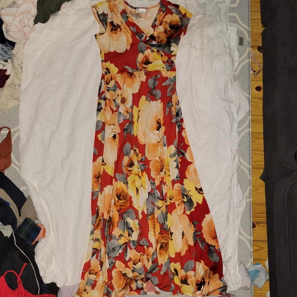 Floral maxi dress